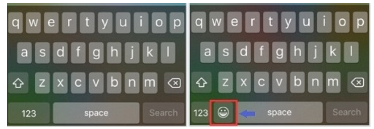 iPhone Settings Emoji Keyboard