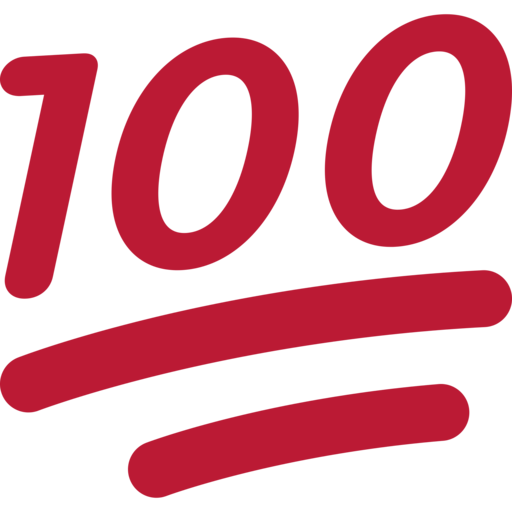 100 Sign Emoji