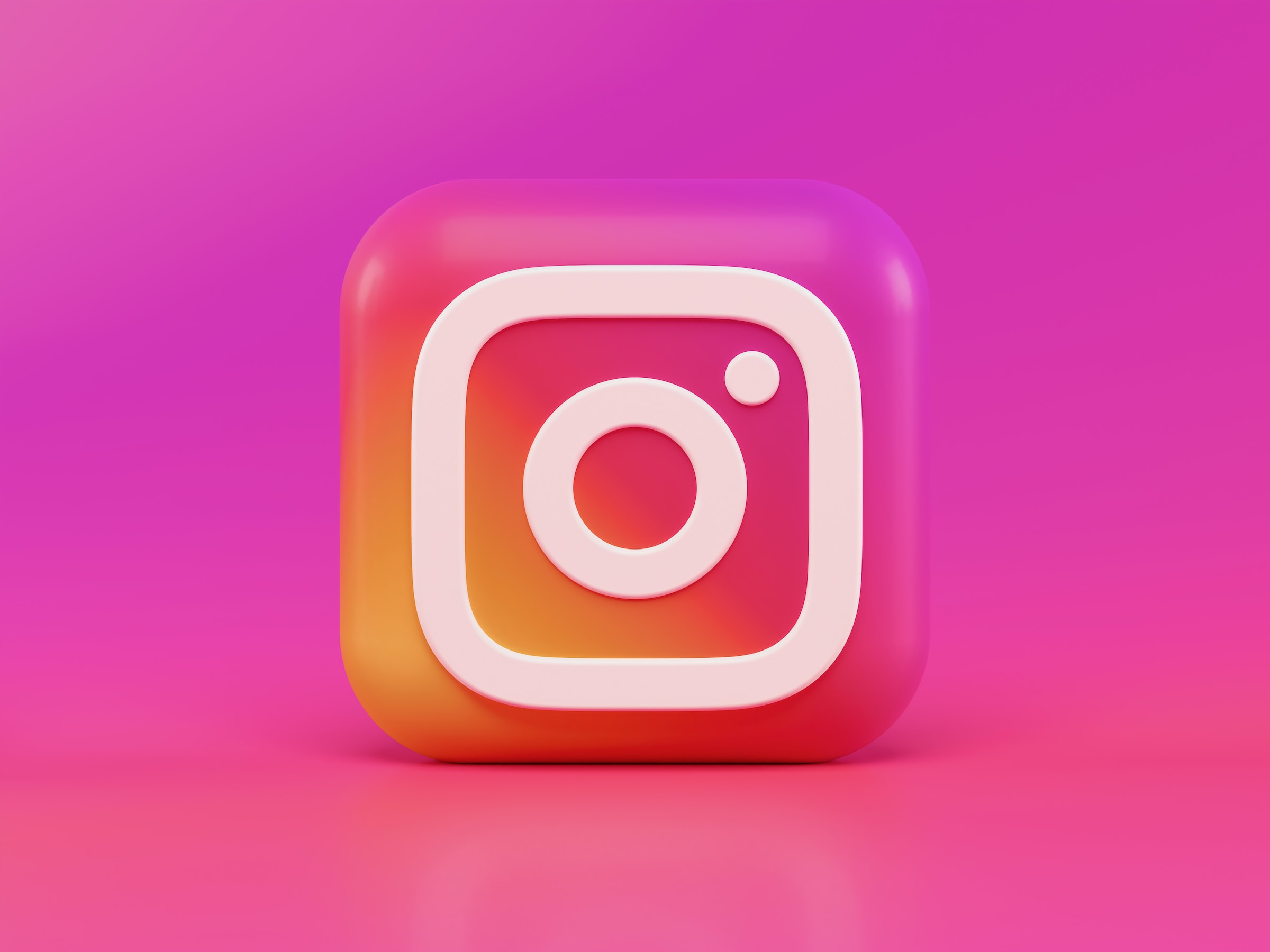 Instagram logo mockup